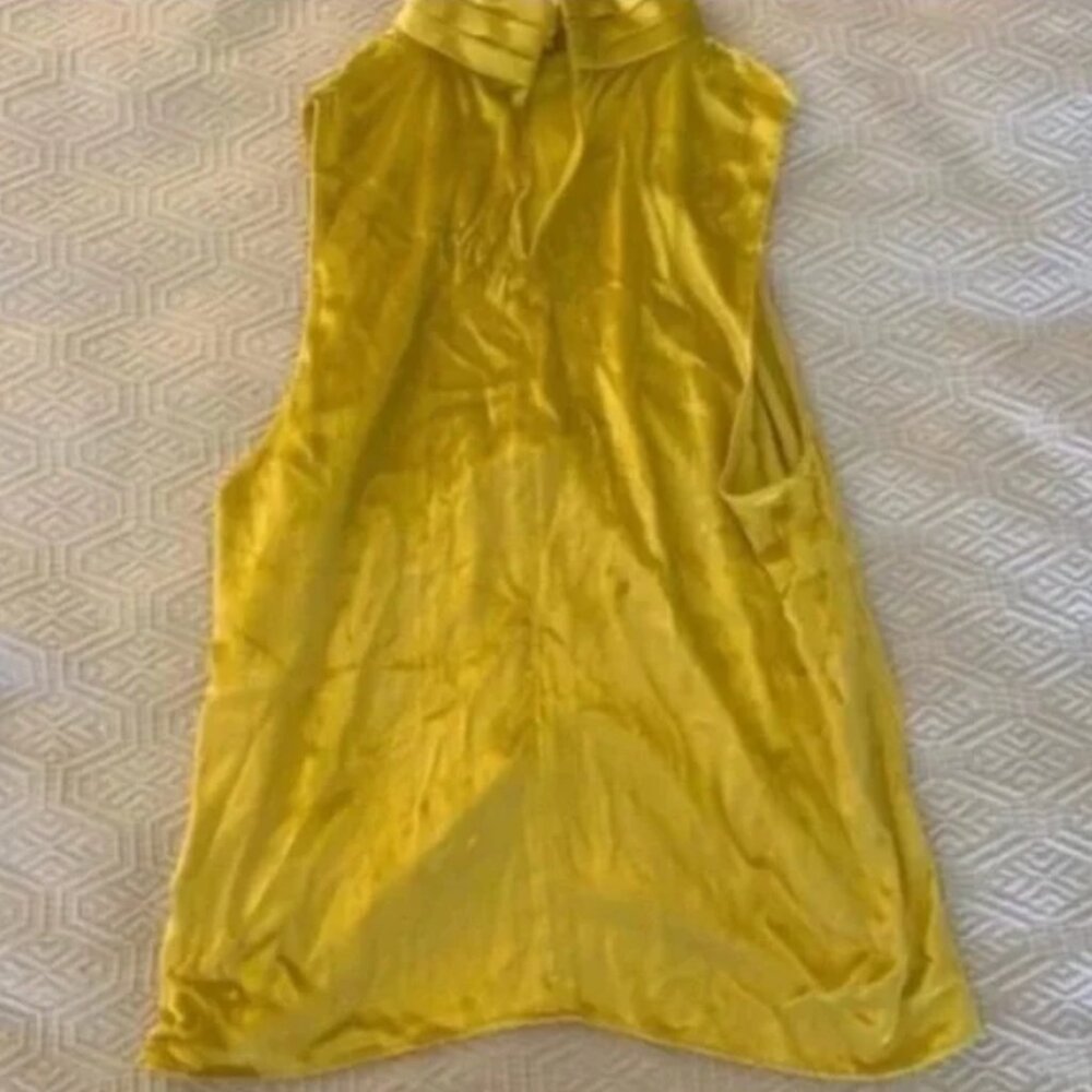 NWOT Amanda uprichard fleurette tank in acid yellow - Picture 5 of 8